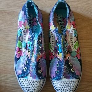 Skechers Graffiti girls size 5.5 5 1/2 shoes